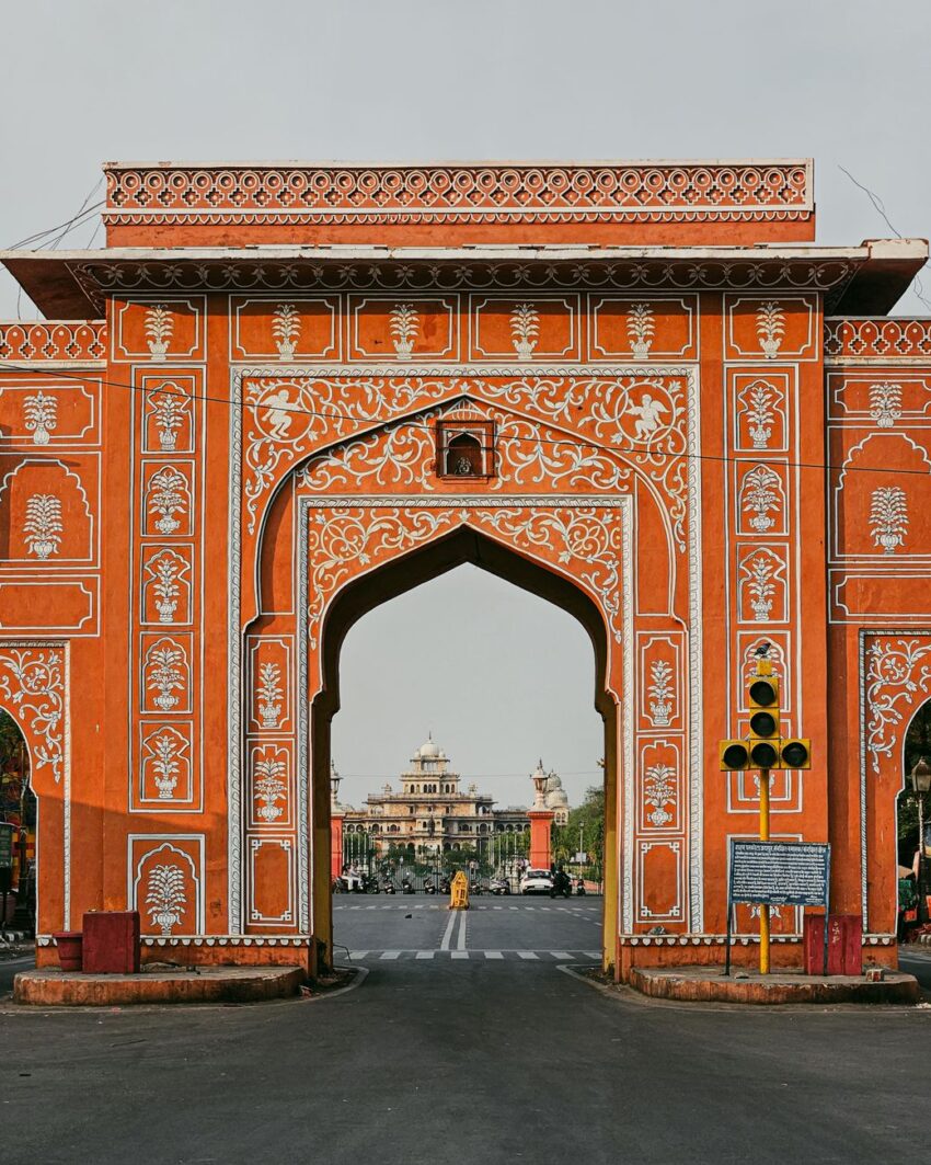 historic jaipur city gate and landmark architecture